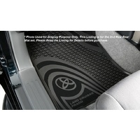 Genuine Toyota Prado 150 Rear Rubber Floor Mats Aug 09 - On PZQ2060261 image