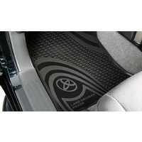 Genuine Toyota Prado 150 Manual Front Rubber Floor mats Aug 2013 On PZQ20-60480 image