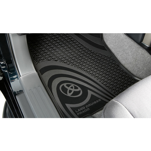 Genuine Toyota Prado 150 Manual Front Rubber Floor mats Aug 2013 On PZQ20-60480