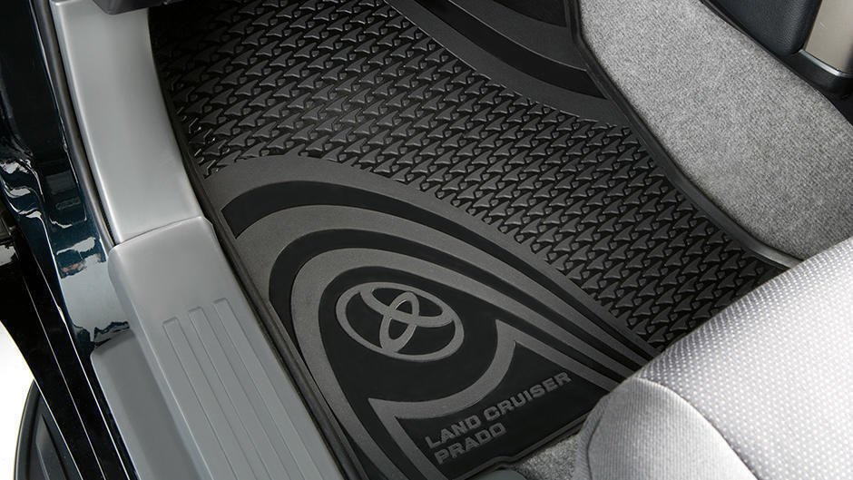 Toyota Prado 150 Series Front Rubber Floor Mats Aug 2009 Aug