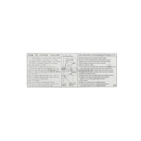 Genuine Toyota Engine Coolant Service Information Label Land Cruiser 200 2007-15 image