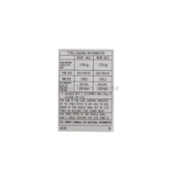 Genuine Toyota Tyre Pressure Caution Label Hilux 2005-2011 42661-0K392 image