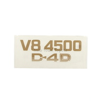 Genuine Toyota Rear Cab Corner Panel Gold V8 4500 D4d Decal image