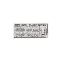 Genuine Toyota Battery Caution Label Prius C 2011 ON G9275-52030 image