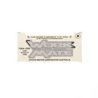 Toyota Hilux Decal 'Workmate' 08/1997 - 2003 TOOEA1359 image