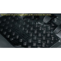 Genuine Toyota Hiace LWB Front Rubber Floormats Jan 05 - Feb 19 PZQ20-75011 image