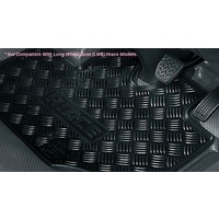 Toyota Hiace SLWB and Commuter Front Rubber Floormats Jan 05 - Feb 19 PZQ20-75021  image