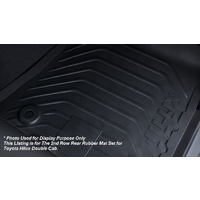 Genuine Toyota Hilux Dual Cab Rear Rubber Floormat Jul 2015 On PZQ20-89160 image