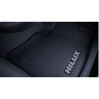 Genuine Toyota Hilux Front Carpet Mats Manual Jul 15 - On PZQ2089180 image