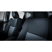 Genuine Toyota Corolla Sedan Front Seat Covers Grey Dec 2013 On PZQ22-12210 image