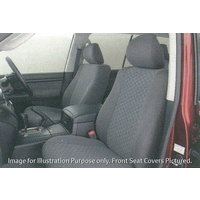 Genuine Toyota LC200 Series Sep 07- Jul 09 Seat Covers Fabric Front Row (Oak) image