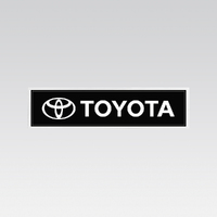Toyota Black Bumper Sticker image