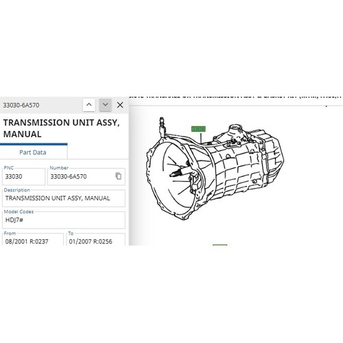 Genuine Toyota 5 Speed Manual Gearbox Land Cruiser HDJ79/100 2000-2007 33030-6A570