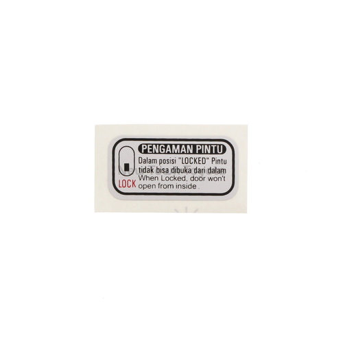 Genuine Toyota Rear Door Child Lock Warning Label Sticker Corolla 2001-2007