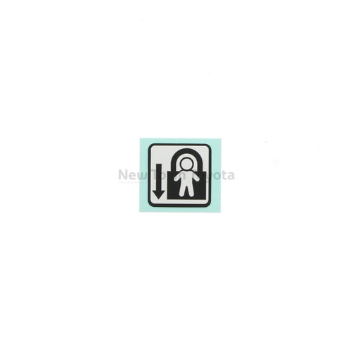 Genuine Toyota Rear Door Child Lock Warning Label Decal Sticker