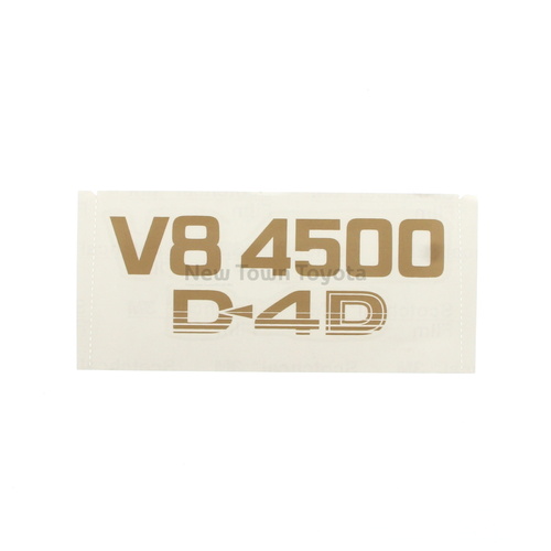 Genuine Toyota Rear Cab Corner Panel Gold V8 4500 D4d Decal