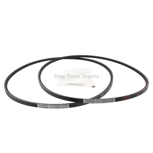 Genuine Toyota Alternator Belt Dual Belt Set Coaster 1987-1993 90916-02215