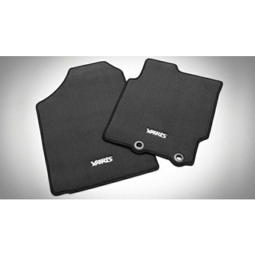 Toyota Yaris Hatch Carpet Floormats Front & Rear Grey Sept 2011 on PZQ20-52140