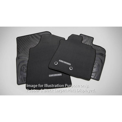 Genuine Toyota LC200 Sep07 - Jun09 Floor Mats Front & 2nd Row Set Carpet(Oak)