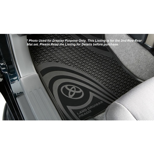 Genuine Toyota Prado 150 Rear Rubber Floor Mats Aug 09 - On PZQ2060261