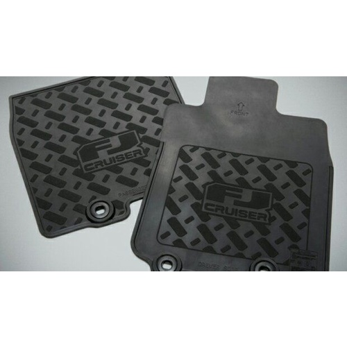 Toyota FJ Cruiser Front Rubber Floor Mats Feb 2011 - Aug 2016 PZQ20-60320 