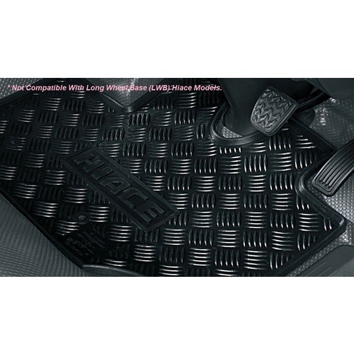 Toyota Hiace SLWB and Commuter Front Rubber Floormats Jan 05 - Feb 19 PZQ20-75021 