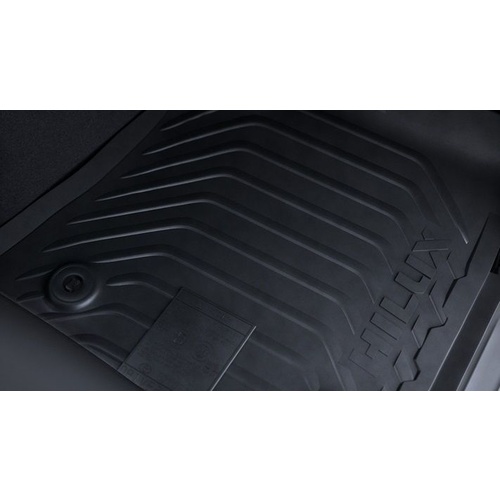 Genuine Toyota Hilux Manual Front Rubber Floormats Jul 2015 Onwards PZQ20-89090