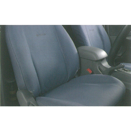 Toyota Hilux Front Seat Covers Canvas Bucket Grey non SIAB Feb 2005 - Jul 2015 PZQ22-89070