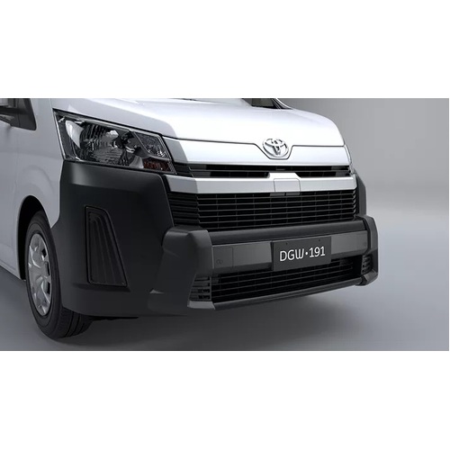 Toyota HiAce Alloy Nudge Bar 'Black' Feb 2019 - On PZQ2975055