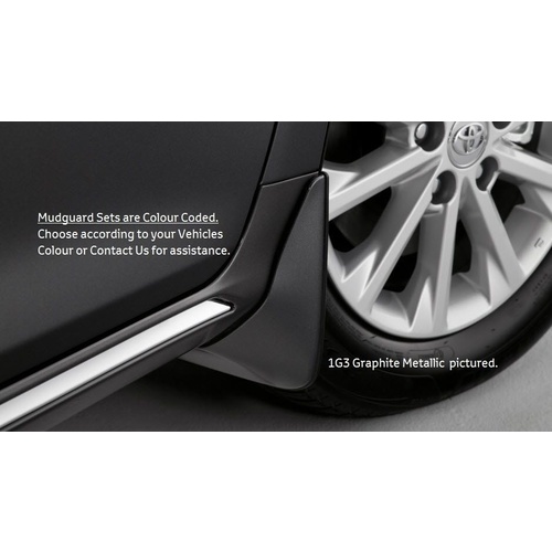 Genuine Toyota Aurion Mudguard Set of 4 Dynamic Black PZQ4133090C0 Feb 2012-