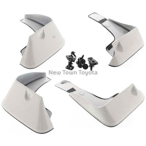 New Genuine Toyota Aurion Mudguard Set of 4 Diamond White PZQ4133140A0 Apr 2015-