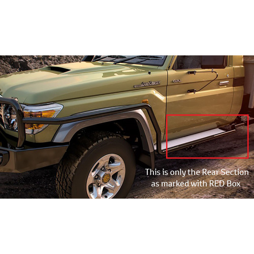 Toyota Land Cruiser 70 GXL Side Rails Front Pair Jan 2007 On PZQ44-60210